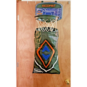 Hamper Hoop by: Wham-O! Basketball Hoop "Over-The-Door" Laundry Basket/Hamper